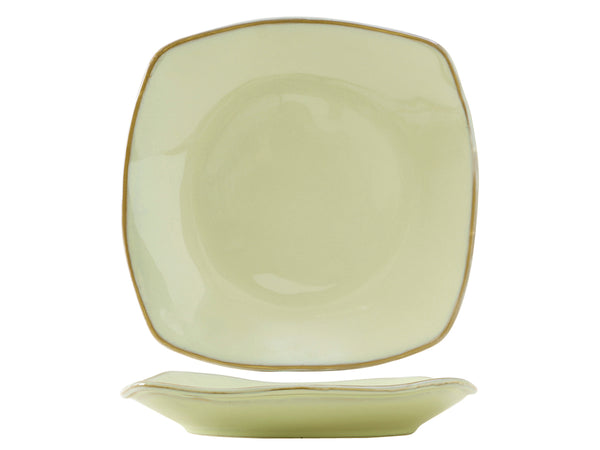 Tuxton Square Pasta Coupe Plate 10 ½" x 10 ½" x 1 ½" Artisan Sagebrush Coupe_0