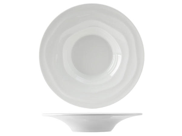 Tuxton Pasta Bowl Salad & Pasta Bowls 10 ⅝" x 1 ⅞" Sandbar Porcelain White_0