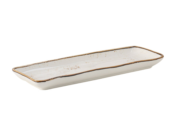 Tuxton Rectangle Rectangluar Tray 13 ¾" x 5" Artisan Geode Agave_0