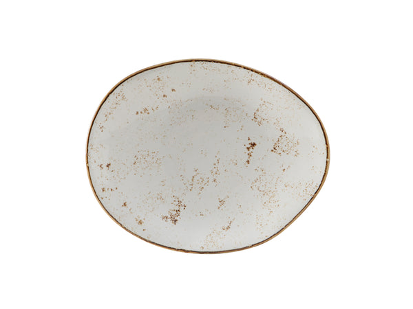 Tuxton Ellipse Plate 8 ⅜" x 6 ⅞" Artisan Geode Agave