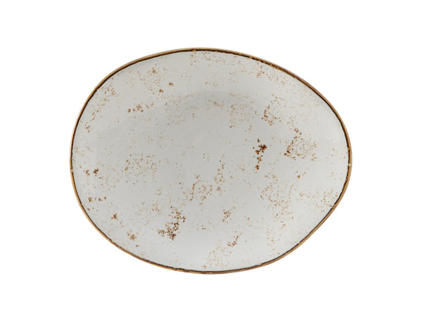 Tuxton Ellipse Plate 10" x 8 ¼" x 1 ¾" Artisan Geode Agave_0