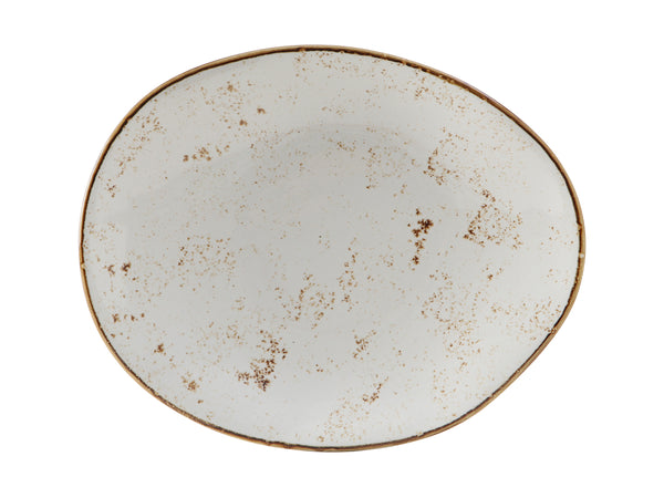 Tuxton Ellipse Plate 12" x 9 ¾" x 2" Artisan Geode Agave_0