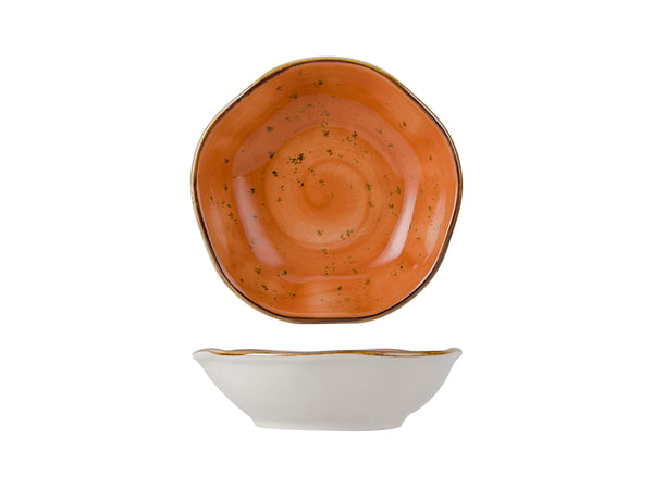 Tuxton Fruit Dish Fruit Bowl 4 ¾" x 1 ¼" Artisan Geode Coral_0