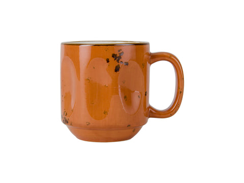Tuxton Stackable Yukon Mug Mug 4 ⅝" x 3 ⅜" x 3 ¾" Artisan Geode Coral_0