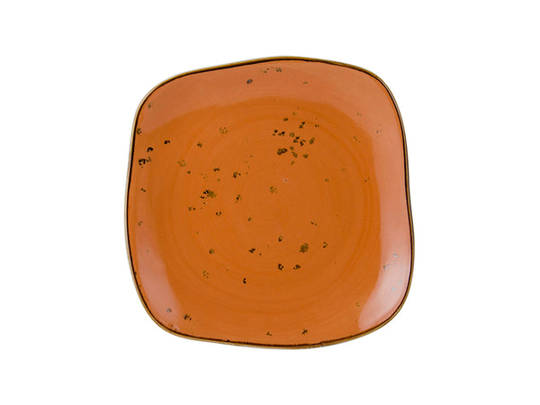 Tuxton Square Plate 7 ¼" Artisan Geode Coral