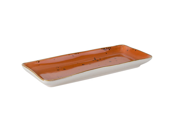 Tuxton Rectangle Rectangluar Tray 11 ⅝" x 5 ⅛" Artisan Geode Coral_0