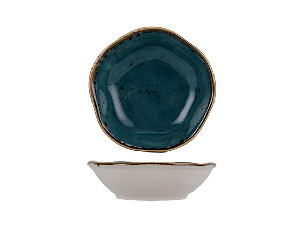Tuxton Fruit Dish Fruit Bowl 4 ¾" x 1 ¼" Artisan Geode Azure_0