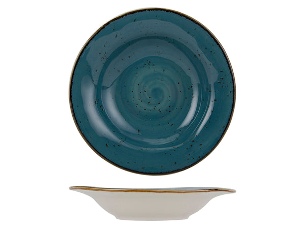 Tuxton Rim Soup Bowl 9" x 1 ¾" Artisan Geode Azure_0