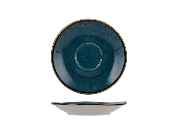 Tuxton Espresso Saucer Cappuccino/Espresso  Artisan Geode Azure_0