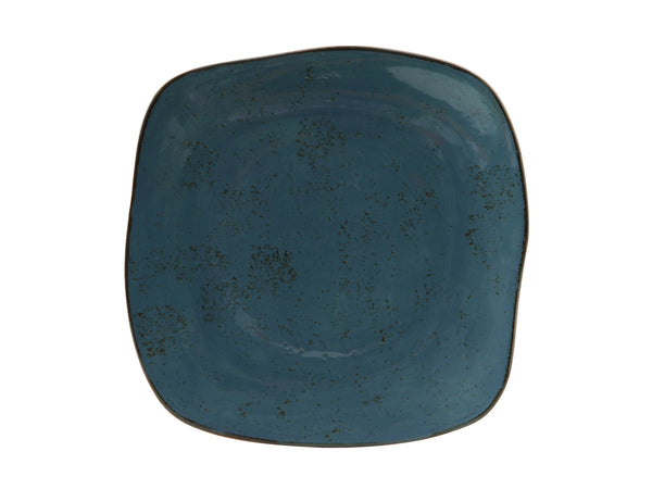 Tuxton Square Plate 9" x 9" Artisan Geode Azure_0