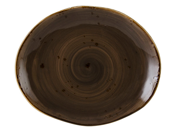 Tuxton Platter Platter 13 ¼" x 11" Artisan Geode Mushroom_0