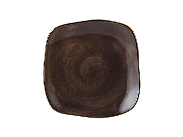 Tuxton Square Plate 7 ¼" Artisan Geode Mushroom