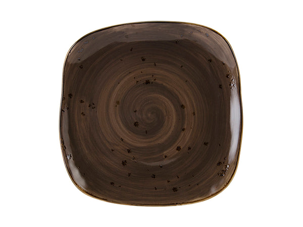 Tuxton Square Plate 9" Artisan Geode Mushroom_0
