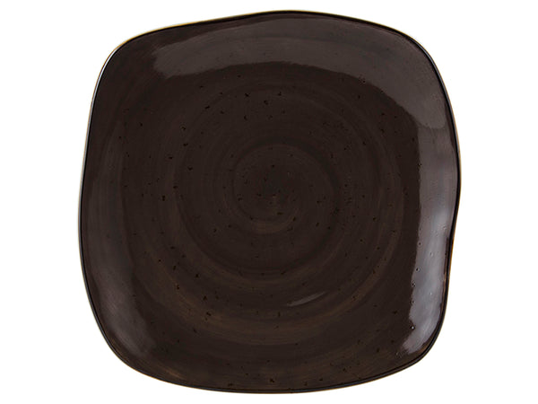 Tuxton Square Plate 11" Artisan Geode Mushroom_0