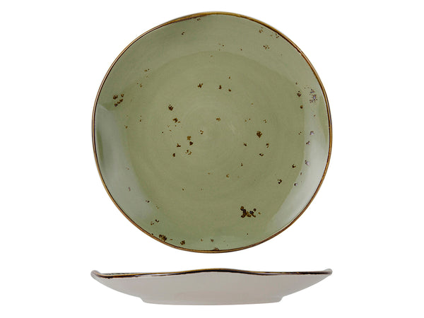 Tuxton Plate Plate 9" Artisan Geode Olive_0