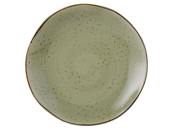 Tuxton Plate 11 ⅝" Artisan Geode Olive