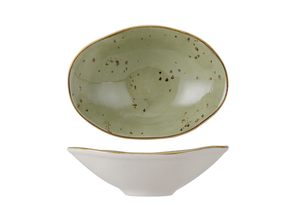 Tuxton Capistrano Bowl Bowl 7 ½" x 5 ¼" x 2 ¼" Artisan Geode Olive_0