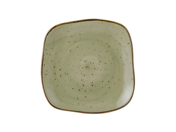 Tuxton Square Plate 7 ¼" x 7 ¼" Artisan Geode Olive_0