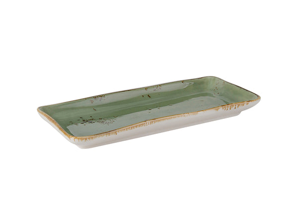 Tuxton Rectangle Rectangluar Tray 11 ⅝" x 5 ⅛" Artisan Geode Olive_0