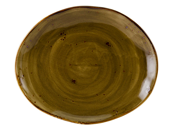 Tuxton Platter Platter 13 ¼" x 11" Artisan Geode Walnut_0