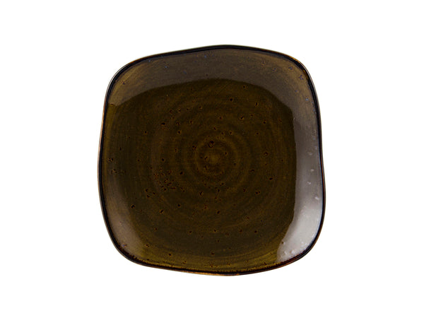 Tuxton Square Plate 7 ¼" x 7 ¼" Artisan Geode Walnut_0