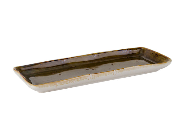 Tuxton Rectangle Rectangluar Tray 13 ¾" x 5" Artisan Geode Walnut_0