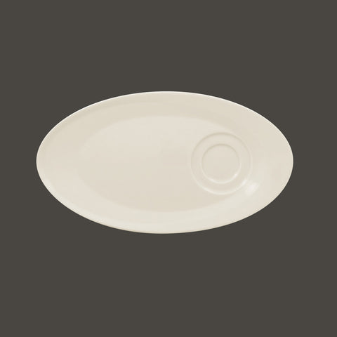 OVAL SAUCER FOR GICU29/GICU23/GICU15/GICU09, 11.4"L, 6.3"W, IVORIS_0