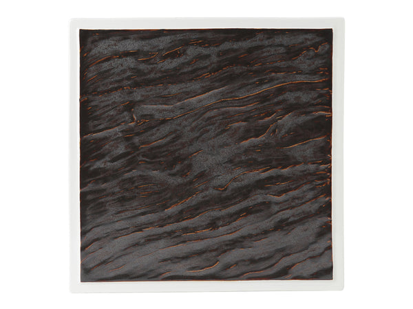 Tuxton Square Plate 10" x 10" Kona Lava/Porcelain White_0
