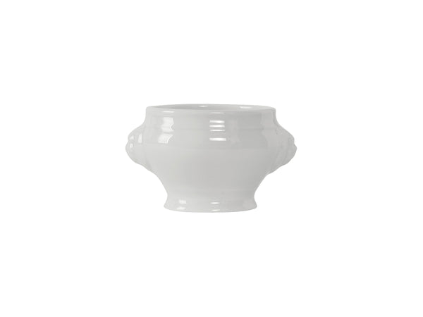 Tuxton Lion Head Soup Tureen Soup Cup 4 ½" x 3 ⅜" x 2 ¾" Linx Porcelain White_0