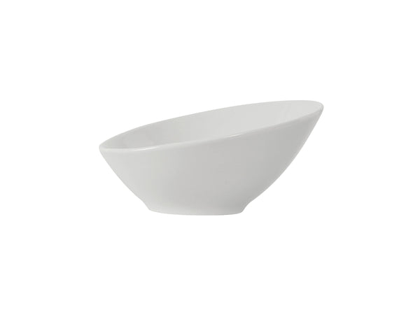 Tuxton Slant Bowl 10 ½ oz 7 ⅛" Linx Porcelain White