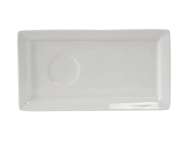 Tuxton Rectangle Rectangluar Tray 13" x 7" Linx Porcelain White NR_0