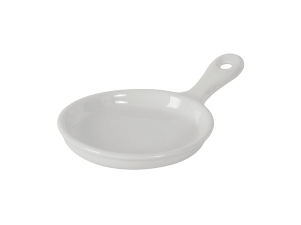 Tuxton Skillet Side Dish 9" x  5 ⅞" x 1 ¼" Linx Porcelain White_0