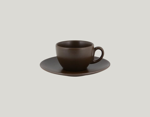 COFFEE CUP, 3.55"D, 2.4"H, 7.8 OZ, CARAMEL_1