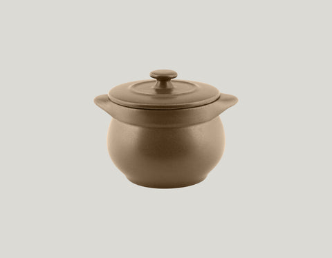 ROUND SOUP TUREEN & LID, 4.15"D, 4.15"H, 15.2 OZ, CARAMEL_1