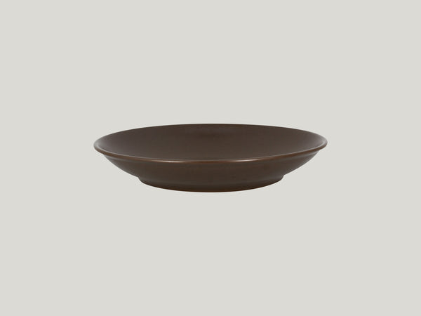 DEEP COUPE PLATE, 11"D, CARAMEL_0