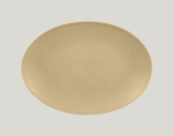 OVAL PLATTER, 12.6"L, 9.05"W, ALMOND_0