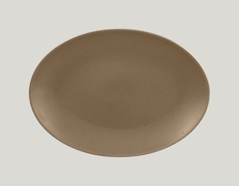 OVAL PLATTER, 12.6"L, 9.05"W, CARAMEL_1