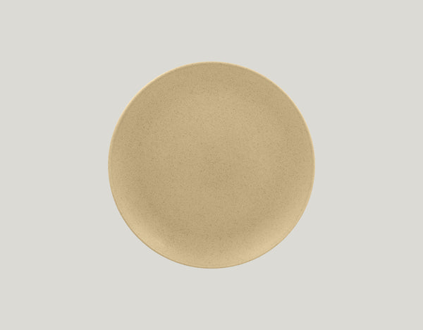 FLAT COUPE PLATE, 8.25"D, ALMOND_0