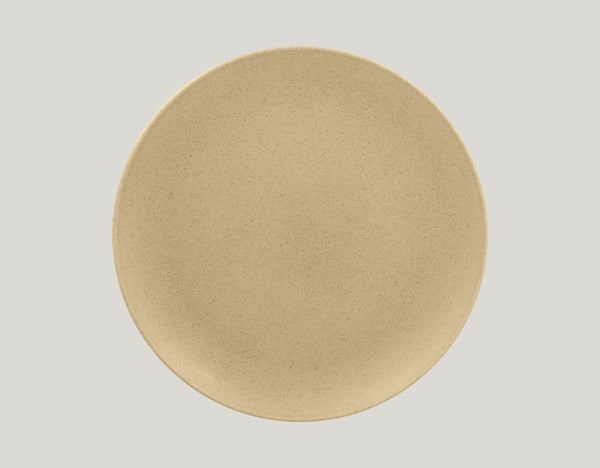 FLAT COUPE PLATE, 10.65"D, ALMOND_0