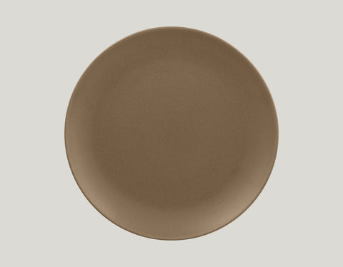 FLAT COUPE PLATE, 10.65"D, CARAMEL_1