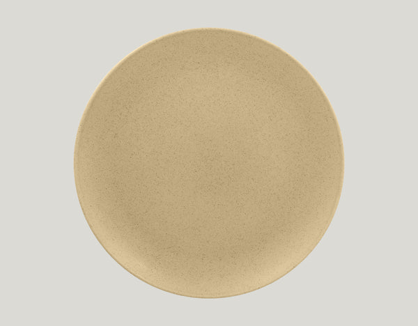 FLAT COUPE PLATE, 11"D, ALMOND_0