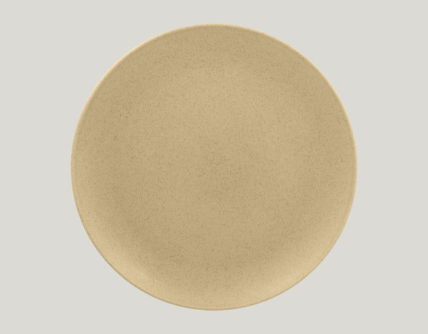 FLAT COUPE PLATE, 11.4"D, ALMOND_0