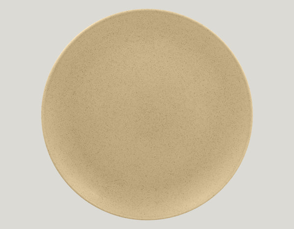 FLAT COUPE PLATE, 12.2"D, ALMOND_0