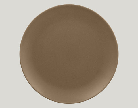 FLAT COUPE PLATE, 12.2"D, CARAMEL_1