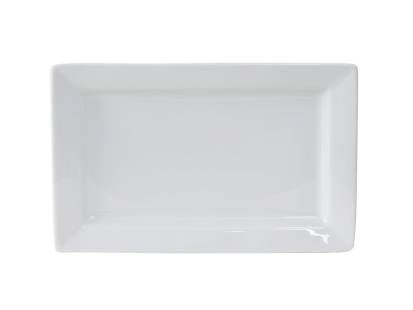 Tuxton Rectangle Plate 11" x 7" Santorini Porcelain White_0