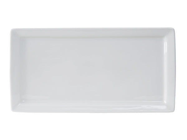 Tuxton Rectangle Plate 15 ½" x 8" Santorini Porcelain White_0