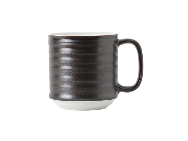 Tuxton Stackable Mug Mug 4 ⅝" x 3 ⅜" x 3 ⅝" Mugs Lava/Porcelain White_0