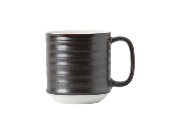 Tuxton Stackable Mug 12 oz Lava/Porcelain White