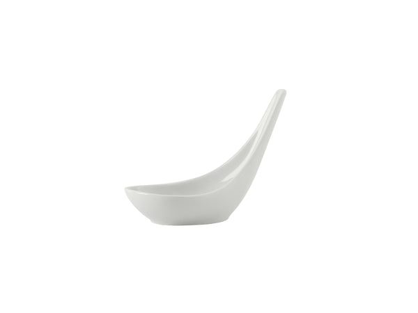 Tuxton Tasting Spoon Oval ½ oz Porcelain White