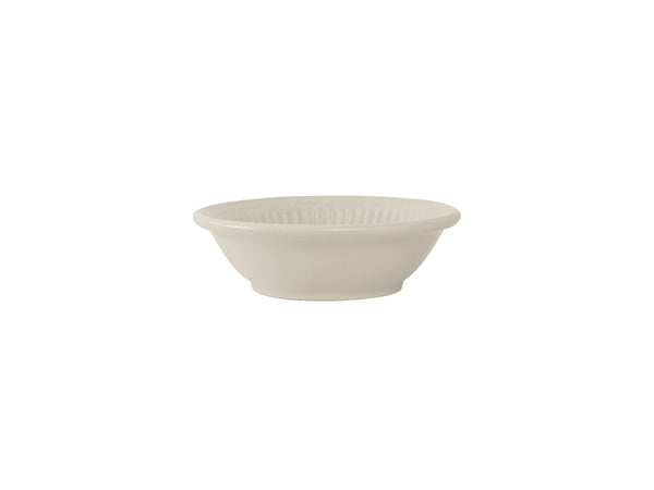 Tuxton Fruit Dish Fruit Bowl 4 ⅜" x 1 ⅜" Hampshire Eggshell Embossed_0